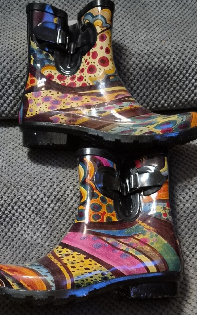 Nomad Multicolor Patterned Kids Rain Boots